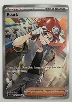 Roark 242/182 SV04: Paradox Rift Ultra Rare Pokemon Card - Image 1
