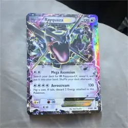Pokemon TCG Rayquaza EX Full Art Promo XY69 Holo Dragon 170HP Card - Image 1