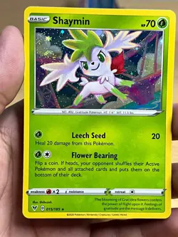 Miscellaneous Cards & Products Shaymin 015/185 Pokemon (Cosmos Holo Swirl) NM/M - Image 1