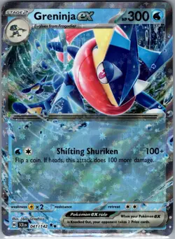 Greninja ex 041/142 SV07: Stellar Crown - Pokemon Card - NM - Image 1