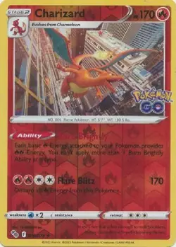 Charizard 010/078 Reverse Holo Pokemon Go | NM/MT | Pokemon Card TCG - Image 1