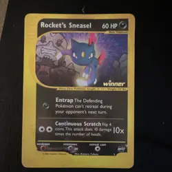 Pokemon Rocket's Sneasel Winner Promo Best of Set 2002 Card 60 HP English - Image 1