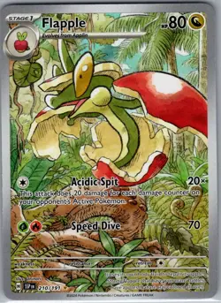 Flapple 210/191 SV08: Surging Sparks - Pokemon Card - NM - Image 1