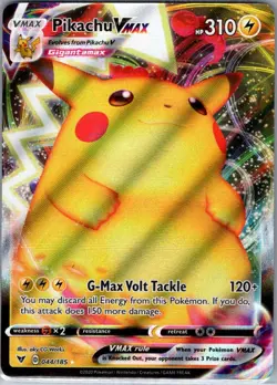 Pikachu VMAX 044/185 SWSH04: Vivid Voltage - Pokemon Card - NM - Image 1