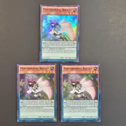 Yugioh TCG - 3x Performapal Ballad - DPDG-EN002 - Super Rare - 1st Ed - NM 2017 - Image 1
