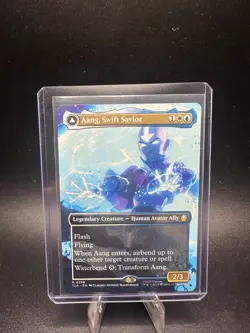 MTG Aang, Swift Savior // Aang and La, Ocean's Fury - Foil - Borderless, NM-Mint - Image 2