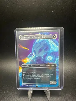 MTG Aang, Swift Savior // Aang and La, Ocean's Fury - Foil - Borderless, NM-Mint - Image 3