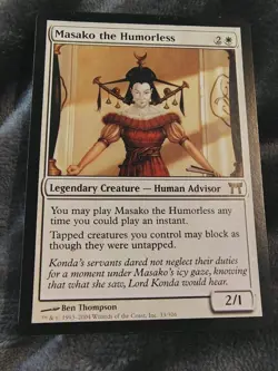 Masako the Humorless - MTG Champions of Kamigawa #33 RARE - LP - Image 1