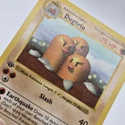 Near Mint | 1st Edition Base Set Shadowless | Dugtrio 19/102 | Pokemon Card - Image 2