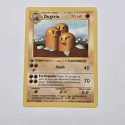 Near Mint | 1st Edition Base Set Shadowless | Dugtrio 19/102 | Pokemon Card - Image 4