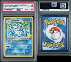 Blastoise 2/102 PSA 10 Celebrations Pokemon TCG - Image 3