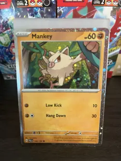 Mankey - (Cosmos Holo) 106/193 Paldea Evolved Promo Pokemon - Image 1