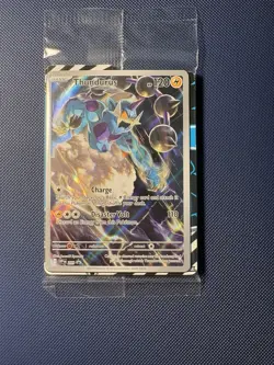 SEALED Thundurus 209 SV: Black Bolt Promo Pokemon TCG Full Art Holo - Image 1