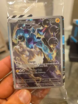 Pokemon Black Bolt TCG Thundurus SV209 Black Star ETB Promo Sealed ENGLISH - Image 1