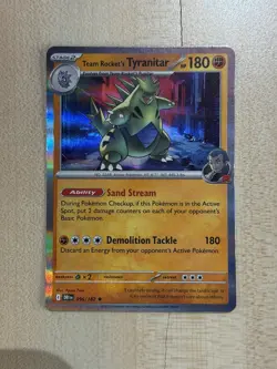 Destined Rivals - Team Rocket's Tyranitar - 096/182 - English Holo Rare -Pokemon - Image 1