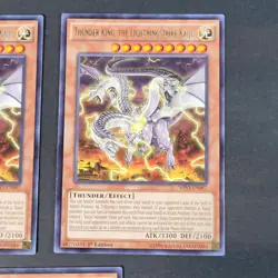 Yugioh - 3x Thunder King the Lightningstrike Kaiju - SHVI-EN087 - NM/LP 1st 2016 - Image 4