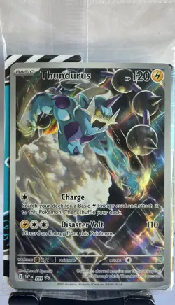 ⚡ Pokemon TCG M/Sealed Black Bolt Thundurus 209 Black Star Promo Full Art EN ⚡ - Image 1
