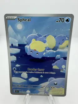 Pokemon Spheal 199/191 IR Full Art Surging Sparks SV NM Water Illustration Rare - Image 1