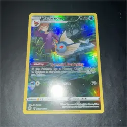 Pokemon Vaporeon Ultra Rare Full Art Holo Brilliant Stars TG02/TG30 2022 - Image 1