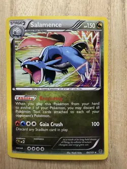 SALAMENCE - 64/101 Holo Rare Plasma Blast - Pokemon TCG - Image 1