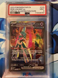 2023 PSA MINT 9 Iron Valiant EX #249 SIR Special Illustration Rare Pokemon - Image 1