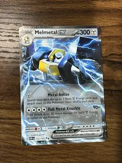 Pokemon TCG Melmetal ex 153/197 Double Rare Obsidian Flames - NM - Image 1