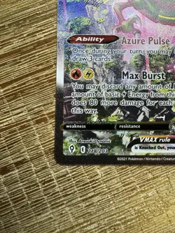 Pokemon TCG Rayquaza VMAX Secret Rare Alternate Art Holo 218/203 Evolving Skies - Image 2