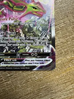 Pokemon TCG Rayquaza VMAX Secret Rare Alternate Art Holo 218/203 Evolving Skies - Image 3