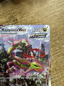Pokemon TCG Rayquaza VMAX Secret Rare Alternate Art Holo 218/203 Evolving Skies - Image 4