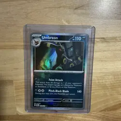 Pokemon TCG Umbreon 059/131 Prismatic Evolutions Rare Holo Poke Ball Pattern - Image 1