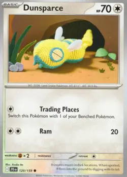 Dunsparce 120/159 Common Journey Together Pokemon Near Mint - Image 1