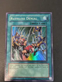 Yugioh TCG - 1x Ruthless Denial - DP04-EN024 - NM/LP - Super Rare - 2007 Unlim. - Image 5