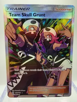 Pokemon TCG Team Skull Grunt (Full Art) Ultra Rare SM Base Set 149/149 - Image 1