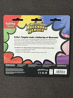 Pokemon TCG Ascended Heroes 2-pack Blister Pack Factory Sealed Erika’s Tangela - Image 2