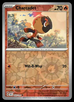 Charcadet Reverse Holo 032/191 SV08: Surging Sparks Pokemon - Image 1