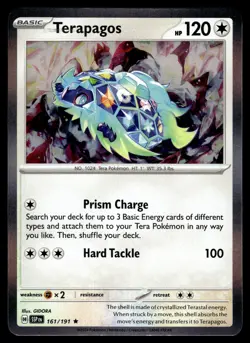 Terapagos Holo 161/191 SV08: Surging Sparks Pokemon - Image 1