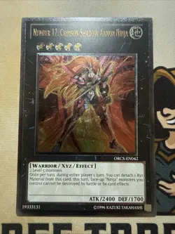 Number 12: Crimson Shadow Armor Ninja ORCS-EN042 Ultimate Rare Unlimited NM EU - Image 2