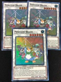 YUGIOH PENGUIN BRAVE OP17-EN010 SUPER X3 (NM) - Image 1