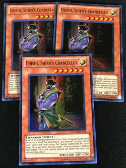 Yugioh Enishi, Shien's Chancellor LCGX-EN241 Super x3 (NM) - Image 1