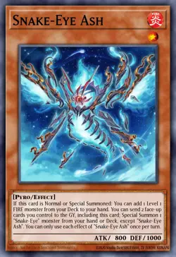 Snake-Eye Ash AGOV-EN007 1st ED Yu-Gi-Oh! SUPER RARE - Image 1