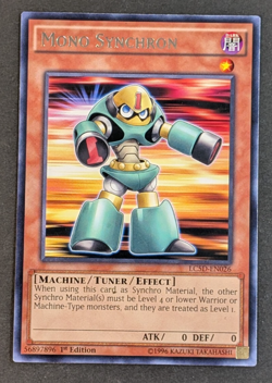 Yugioh TCG - 1x Mono Synchron - LC5D-EN026 - NM/LP - Rare - 1st Edition - 2014 - Image 1