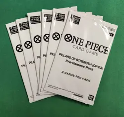 One Piece Pillars Of Strength Pre-Release Pack Sealed X 6 with Free Shipping - Image 1