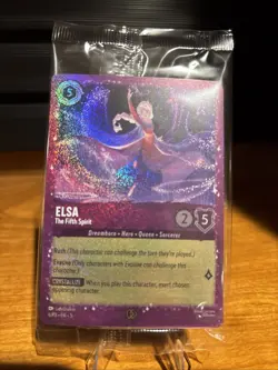Disney Lorcana Elsa The Fifth Spirit 6/P3 [Glitter Foil] Sealed Promo Card - Image 1