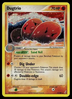 Pokemon Card - Dugtrio Crystal Guardians 5/100 Holo Rare - Image 1