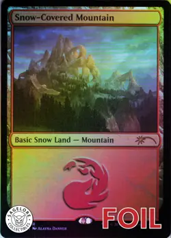 Snow-Covered Mountain - Foil - Secret Lair Eldraine Wonderland - 4 NM - Image 1