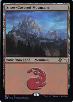 Snow-Covered Mountain - Foil - Secret Lair Eldraine Wonderland - 4 NM - Image 2