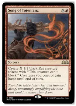 MTG Song of Totentanz - Wilds of Eldraine Moderately Played English - Image 1