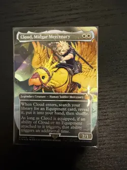 Cloud, Midgar Mercenary (Borderless) (Chocobo Track Foil) Final Fantasy Foil - Image 2