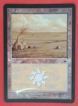 MTG Bling - Foil Old Border Basic - Plains (334) - Onslaught -i126 [back corner] - Image 1