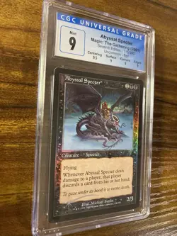 MTG✨ABYSSAL SPECTER FOIL✨7th Edition CGC Quad 9’s+ MINT UNCOMMON Creature - Image 3